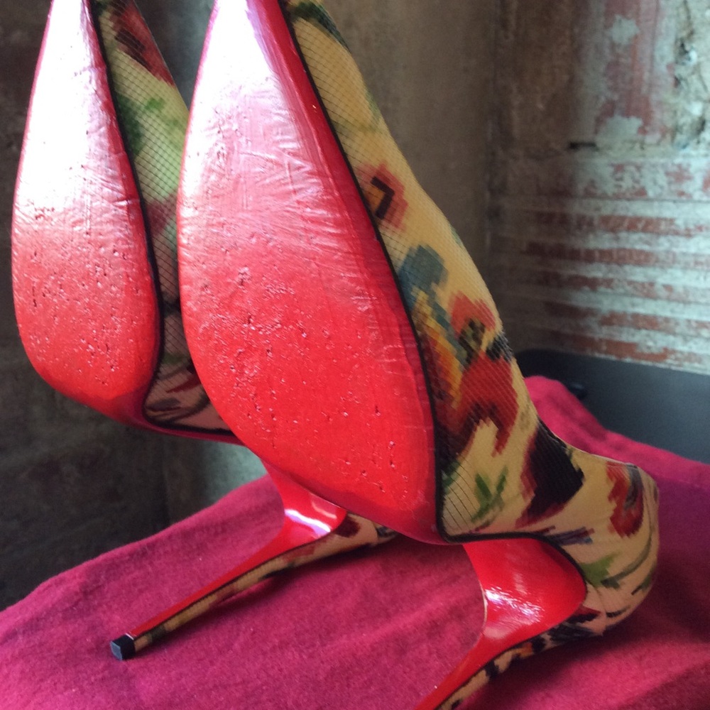 Christian Louboutin Pigalle Follie 100 Hawaii 38.5 - Picture 7 of 8